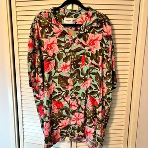 Goodfellow & Co Pink and Green Floral Shirt  BNWT